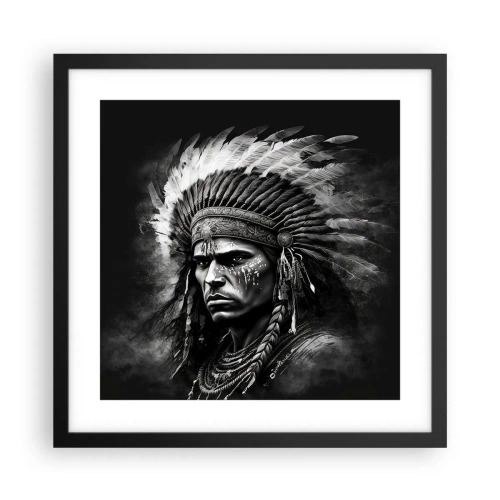 Poszter fehér keretben - Vezér és harcos - 40x40 cm