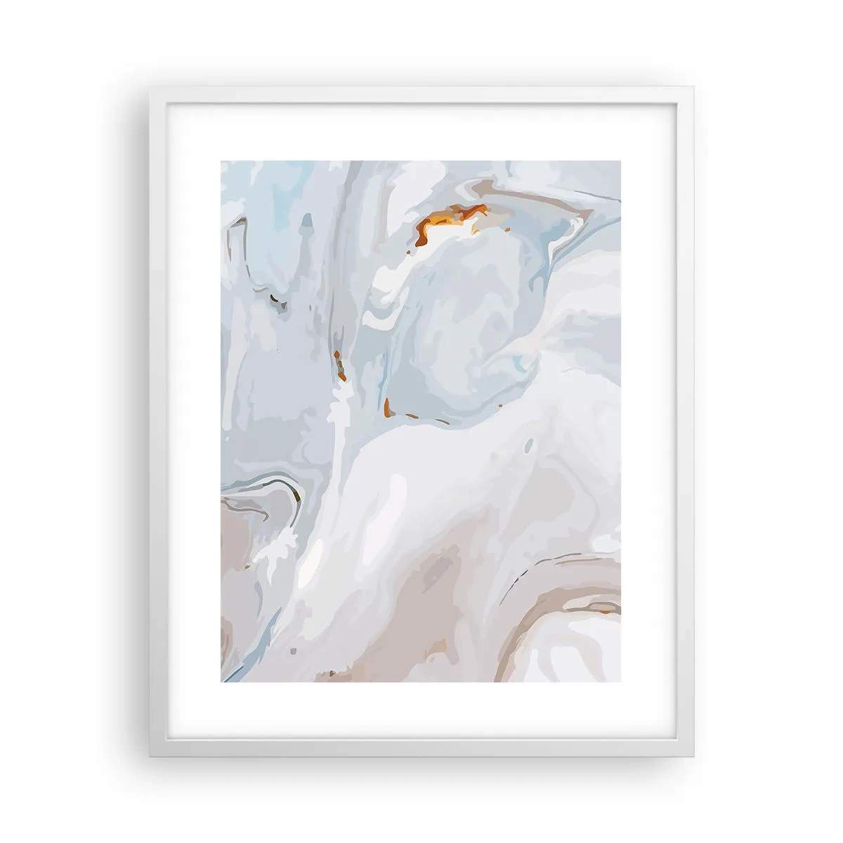 Poszter fekete keretben - Felhabzott fehér - 40x50 cm