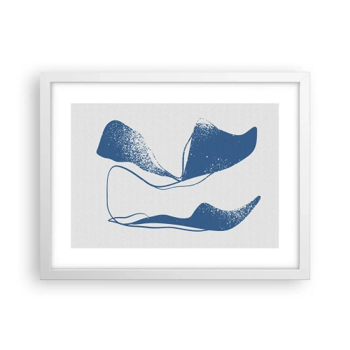 Poszter fekete keretben - Szárnyas absztrakció - 40x30 cm