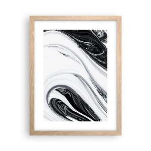 Poszter világos tölgy keretben - Az ellentétek ötvözése - 30x40 cm