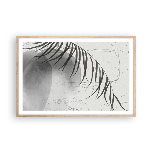 Poszter világos tölgy keretben - A természet finom egzotikuma - 91x61 cm