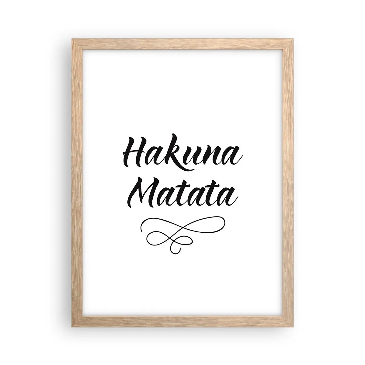 Poszter világos tölgy keretben - A legjobb tanács - 30x40 cm