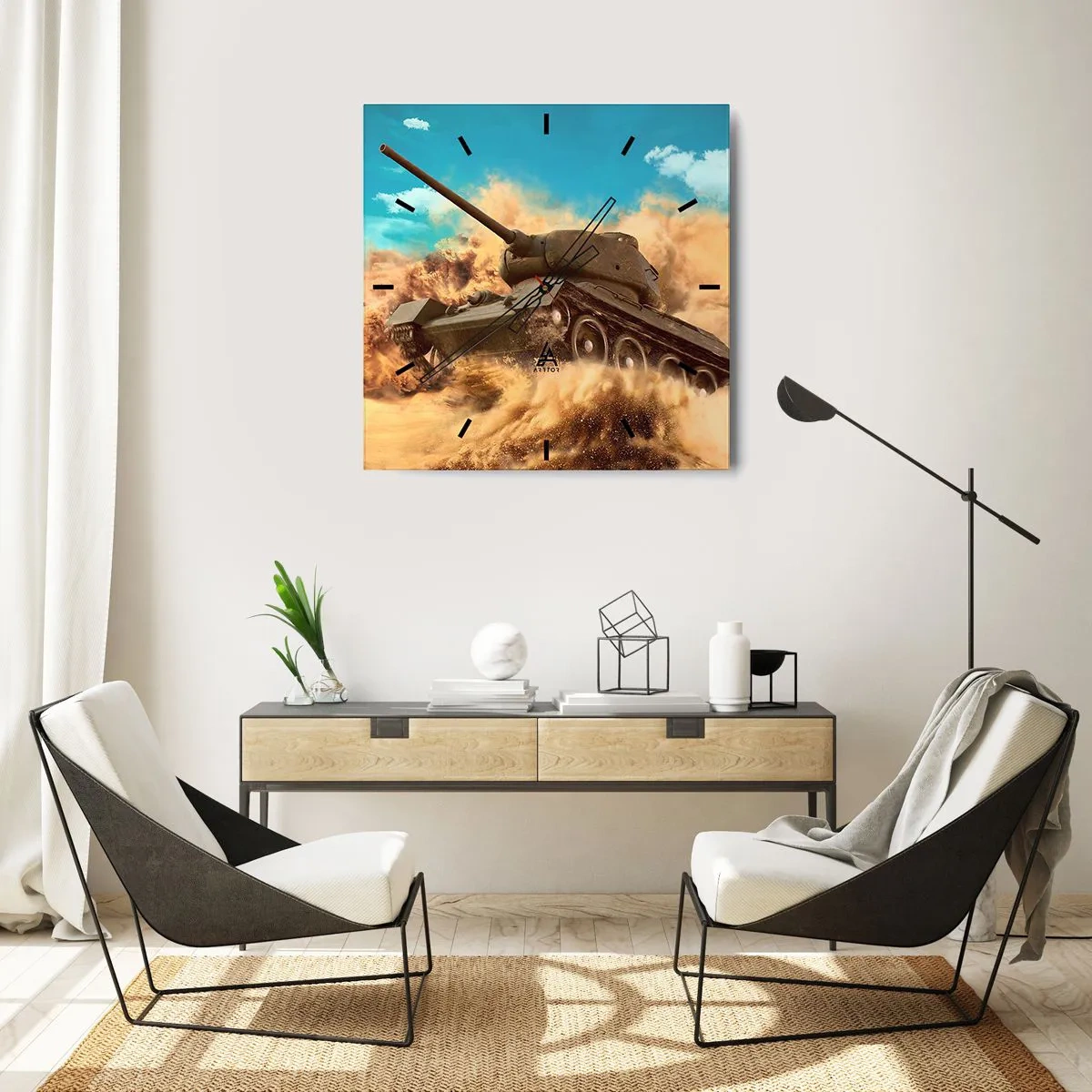 Falióra, Óra - Legyőzhetetlen - 40x40 cm