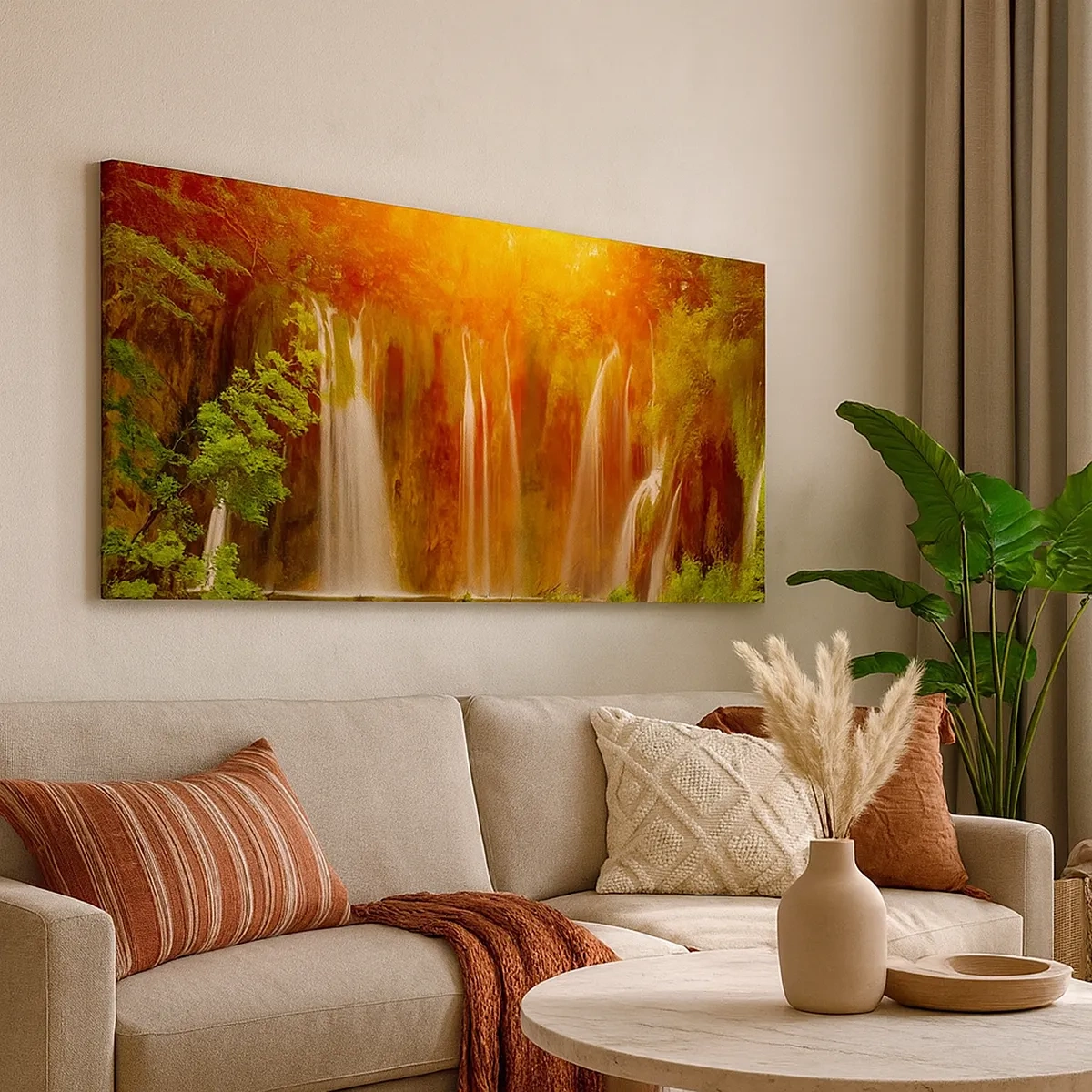 Vászonkép - A napon és az árnyékban - 30x30 cm