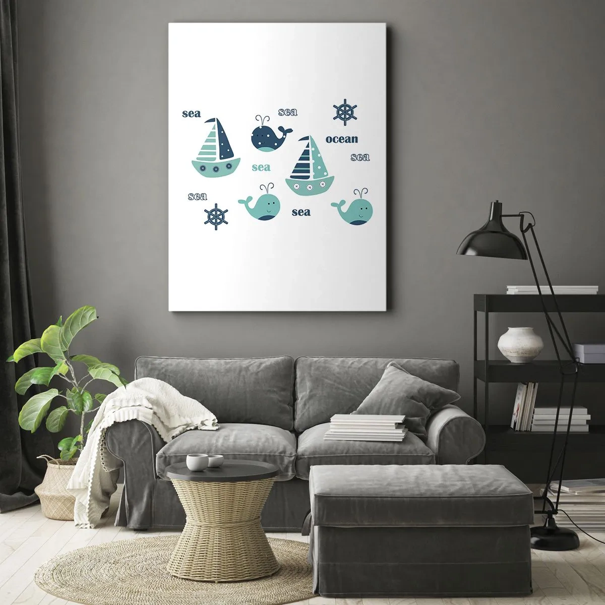 Vászonkép - Tengereken és óceánokon át - 70x100 cm