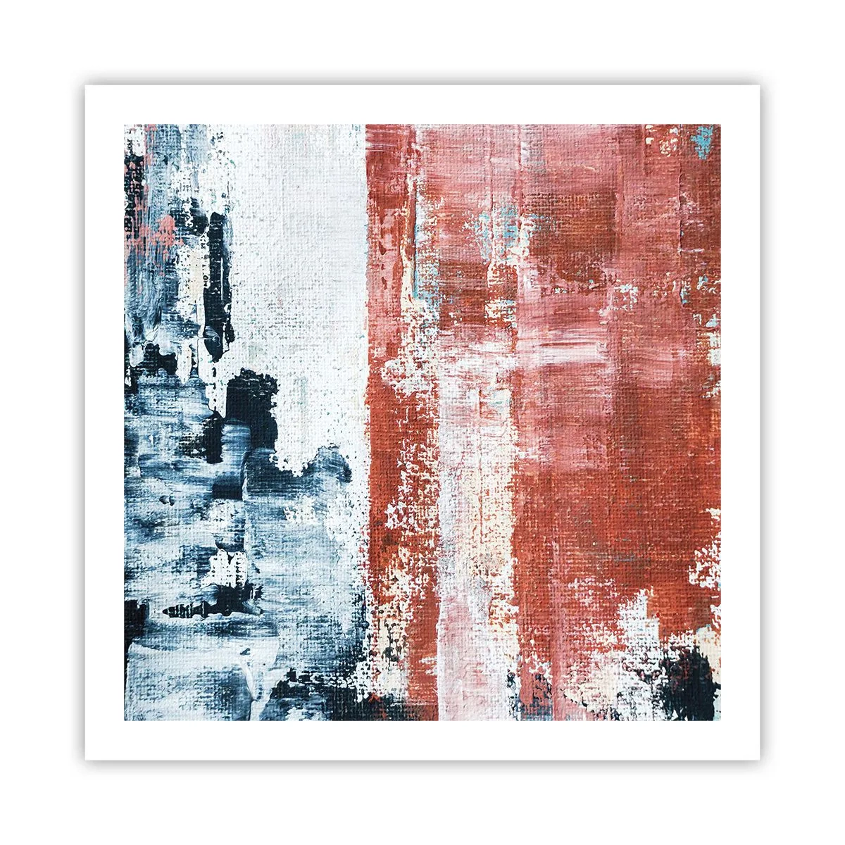 Poszter - Fele-fele absztrakt - 60x60 cm