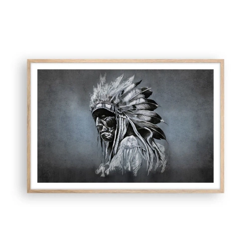 Poszter világos tölgy keretben - Vissza a gyökerekhez - 91x61 cm