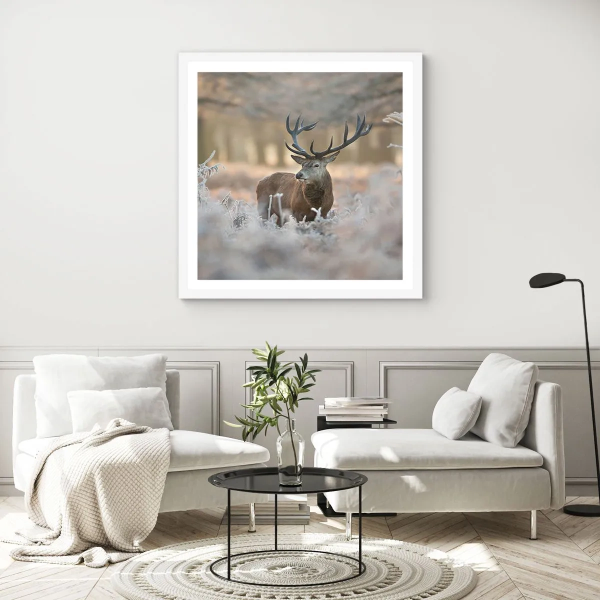 Poszter fekete keretben - Friss reggel - 50x50 cm