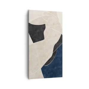 Vászonkép - Absztrakt kompozíció - az árnyalatok kontrasztja - 55x100 cm