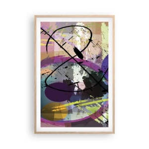 Poszter világos tölgy keretben - Mehet egyenesen előre vagy körbe - 61x91 cm