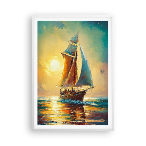 Poszter fekete keretben - Teli vitorlák alatt - 70x100 cm