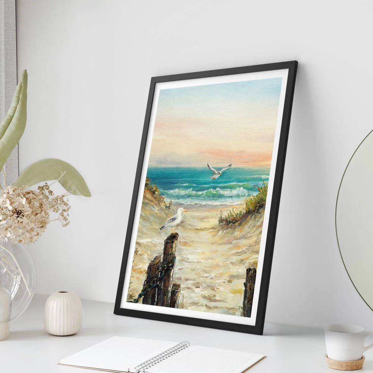 Poszter fehér keretben - Szélcsend - 61x91 cm