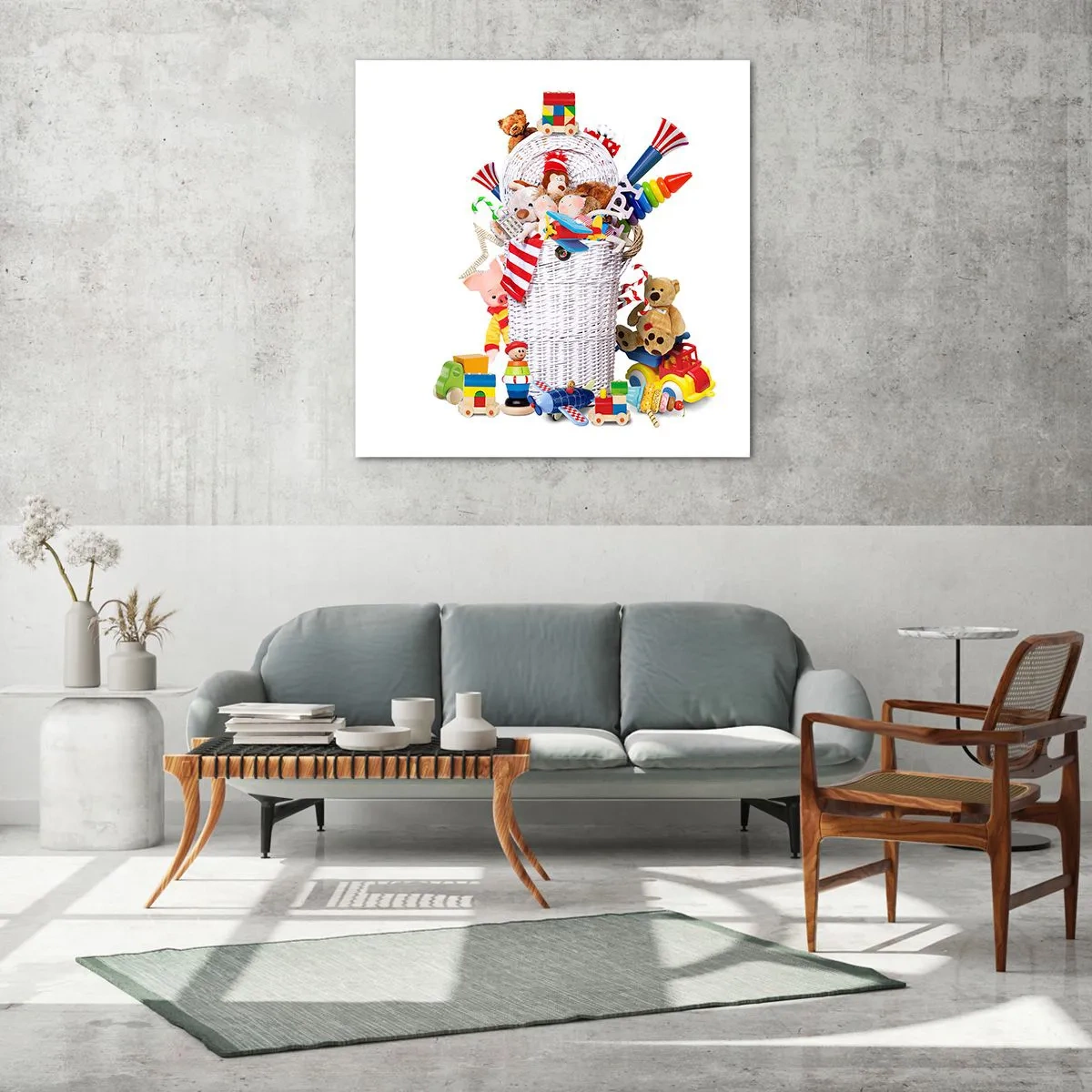 Üveg kép - A picur kincsei - 30x30 cm