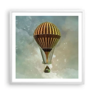 Poszter fekete keretben - Úttörő járatok - 60x60 cm