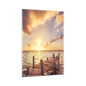 Üveg kép - A szelídség aranyföldje - 80x120 cm