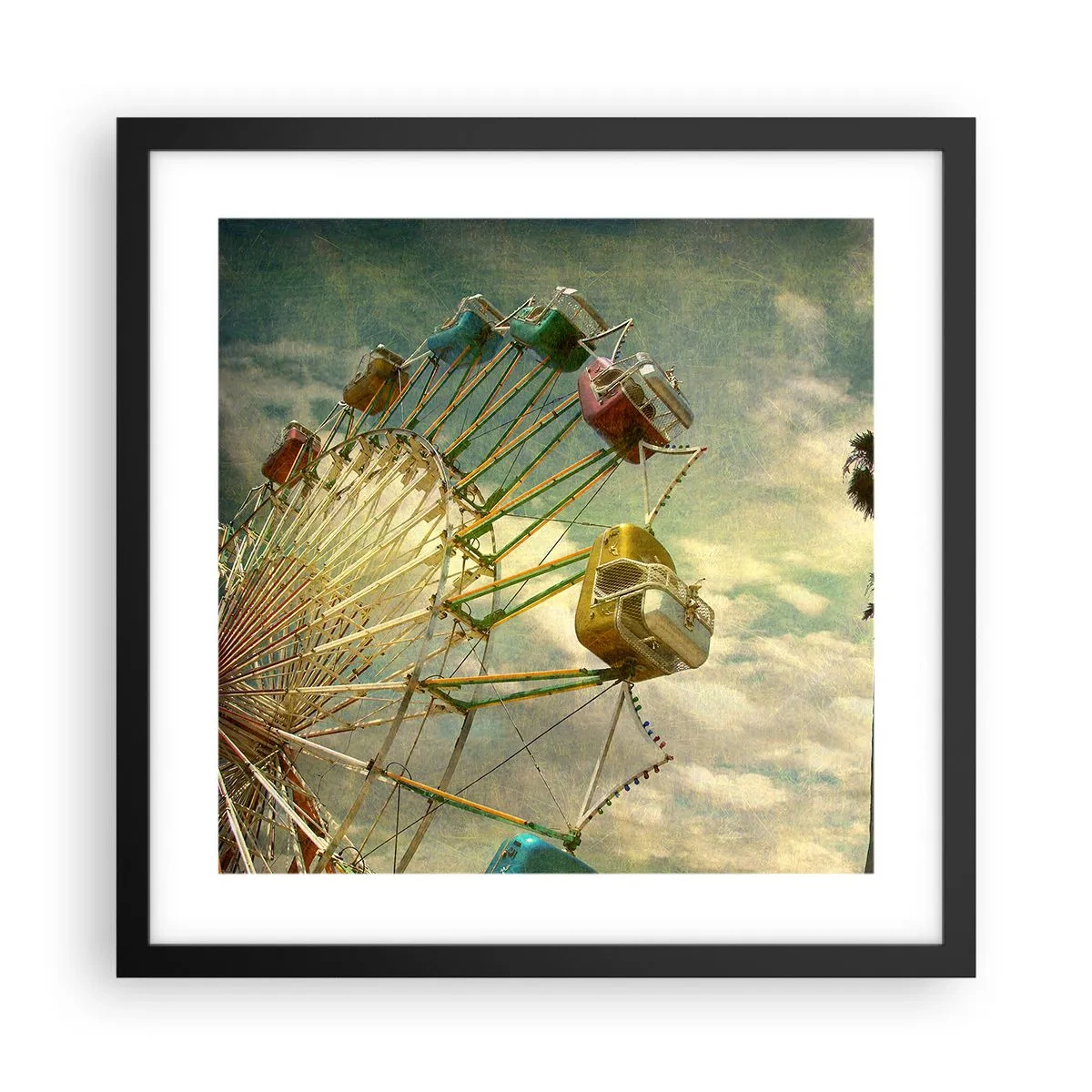 Poszter fehér keretben - Lesz, lesz mulatság.... - 40x40 cm