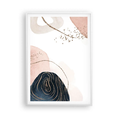 Poszter fekete keretben - Minden folyik - 70x100 cm