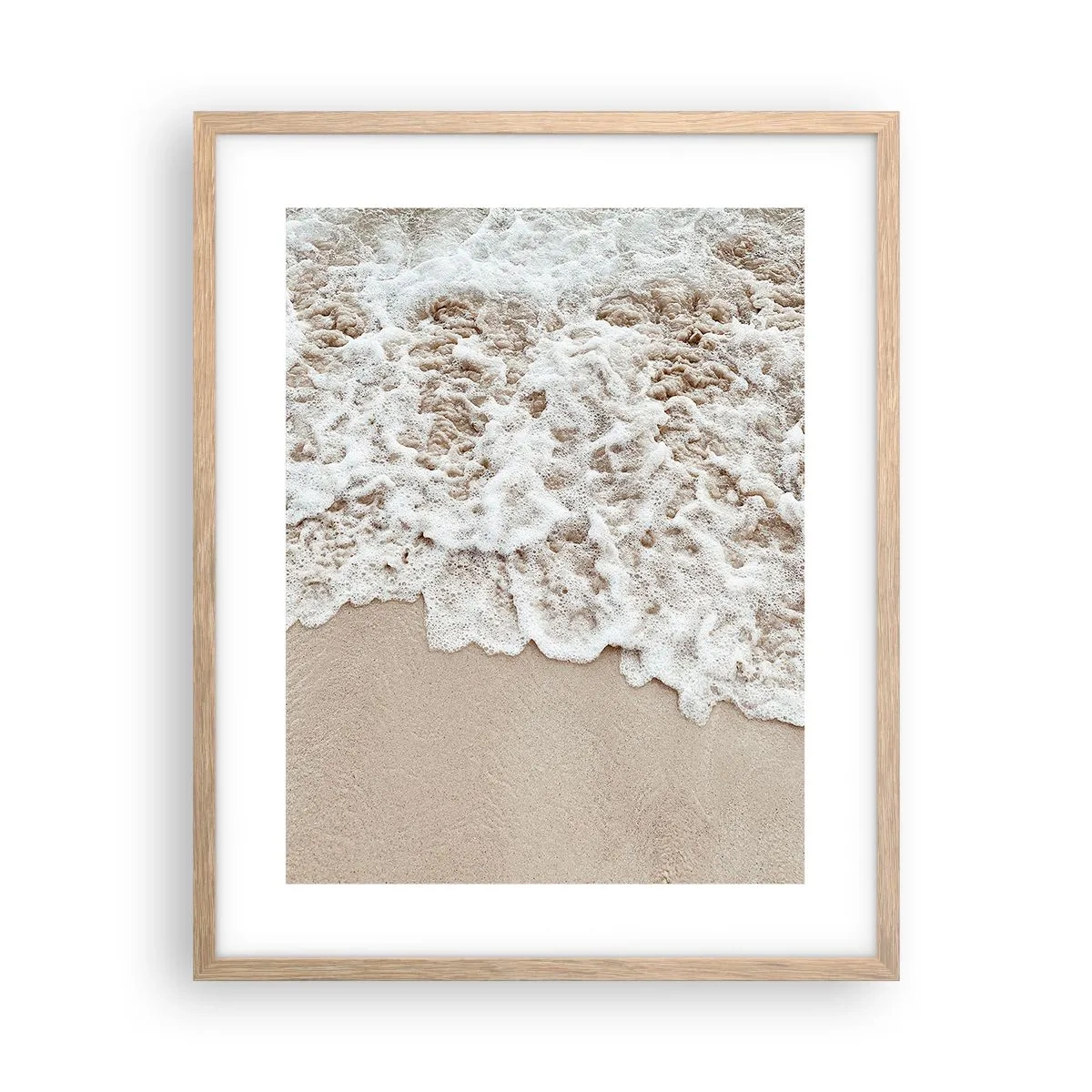 Poszter világos tölgy keretben - Mindjárt jövök. - 40x50 cm