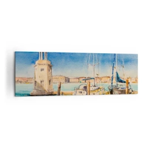 Vászonkép - Napos lagúna - 160x50 cm