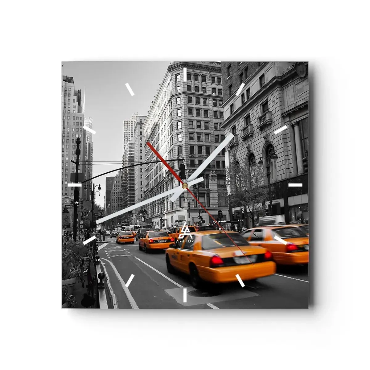 Falióra, Óra - Nagyvárosi napok - 40x40 cm