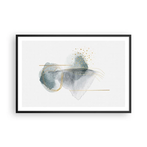 Poszter fehér keretben - A szürkeség és az arany kapcsolatáról - 91x61 cm