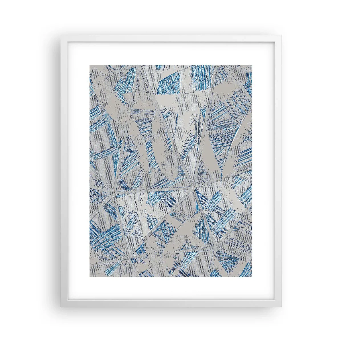 Poszter fekete keretben - A szürkéskék labirintusban - 40x50 cm