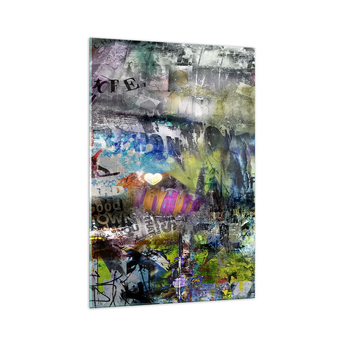 Üveg kép - Emlékek kollázsa - 70x100 cm