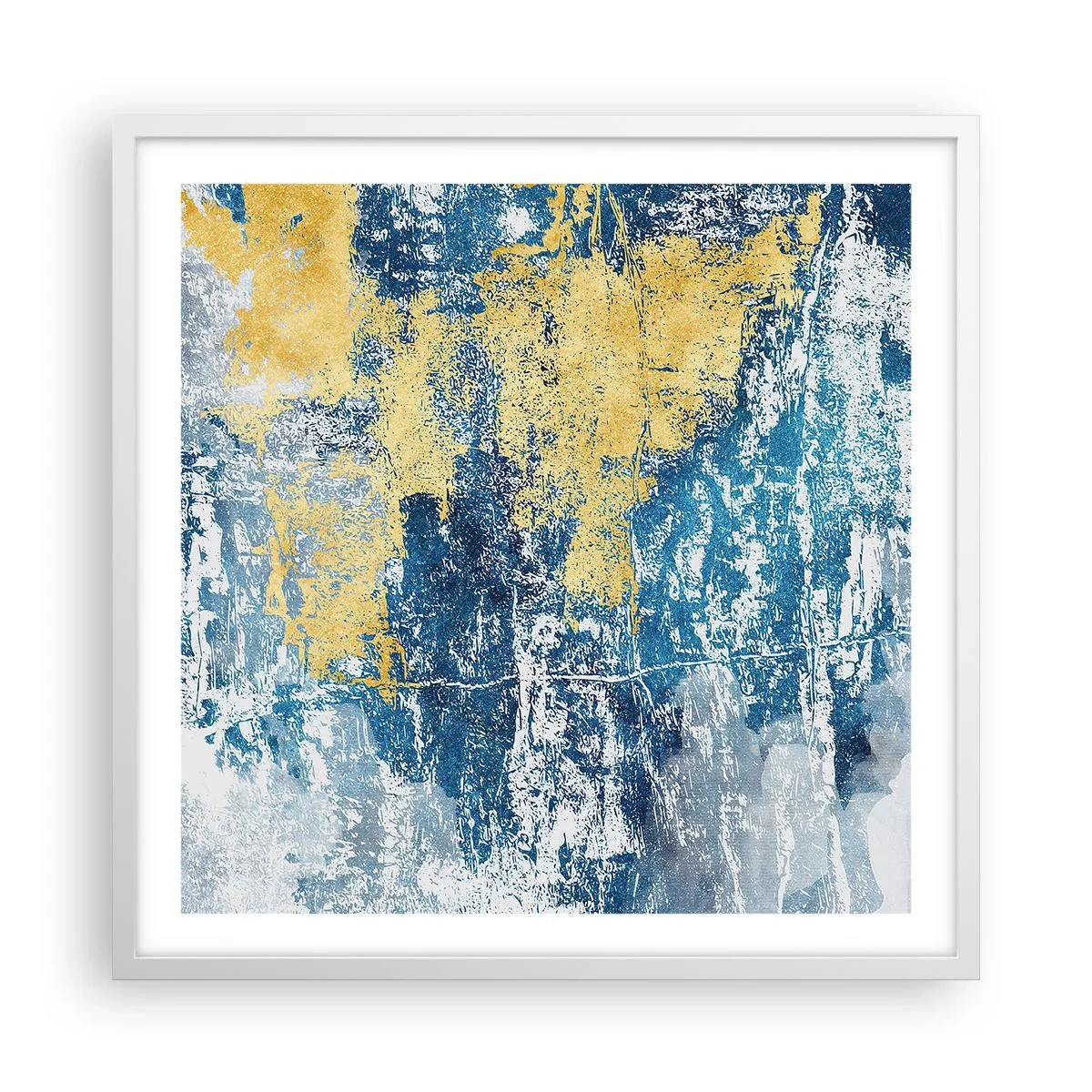 Poszter fekete keretben - Derűs absztrakció - 60x60 cm