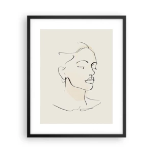 Poszter fehér keretben - Bizonyos vonallal - 40x50 cm