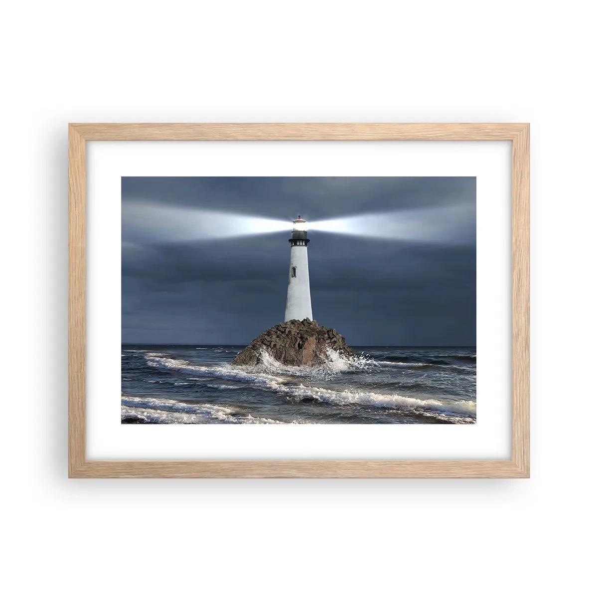 Poszter világos tölgy keretben - Ide…ide…itt! - 40x30 cm