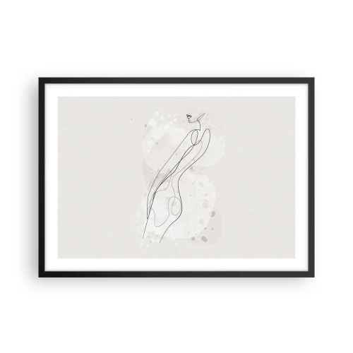 Poszter fehér keretben - Eltévedni nézésben - 70x50 cm