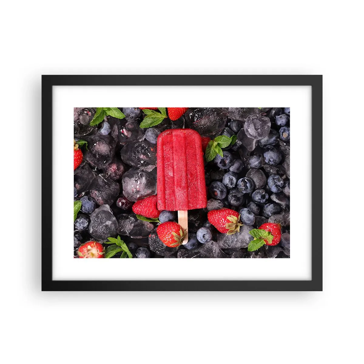 Poszter fehér keretben - A forró nyár íze - 40x30 cm