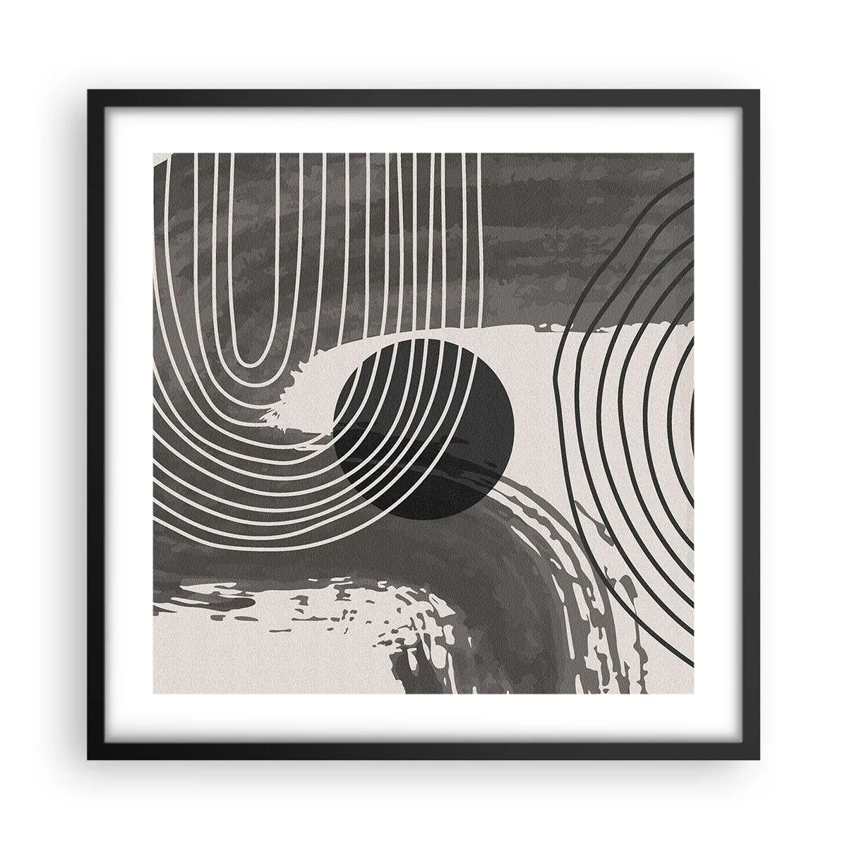 Poszter fehér keretben - Az ovális nyer - 50x50 cm