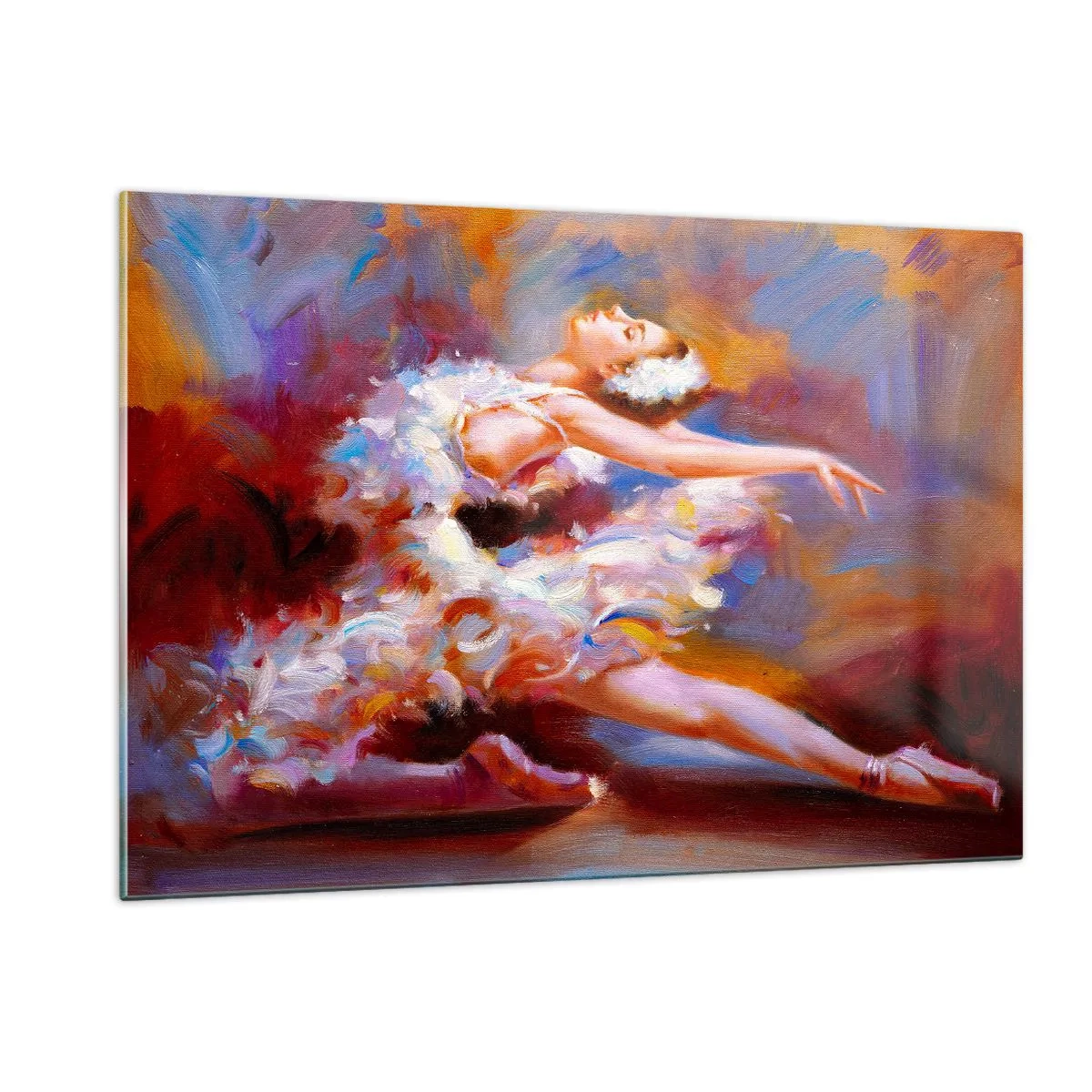 Üveg kép - A hattyú eleganciája - 120x80 cm