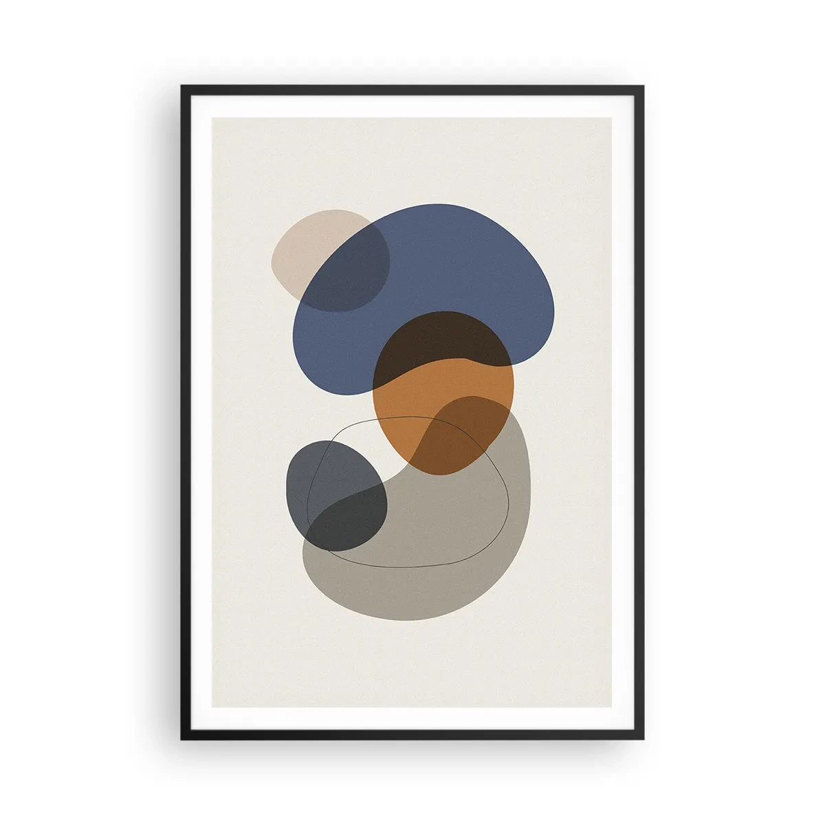 Poszter fehér keretben - Színek cseppjei - 70x100 cm