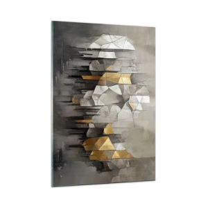 Üveg kép - Kompozíció jégből és fényből - 50x70 cm