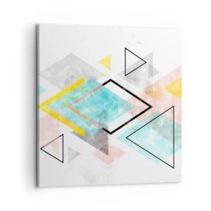 Vászonkép - Geometriai játék - 60x60 cm