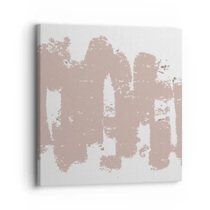 Vászonkép - Absztrakció lágy rózsaszínben - 30x30 cm