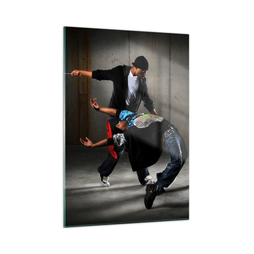 Üveg kép - Tánc az utcai széllel - 50x70 cm