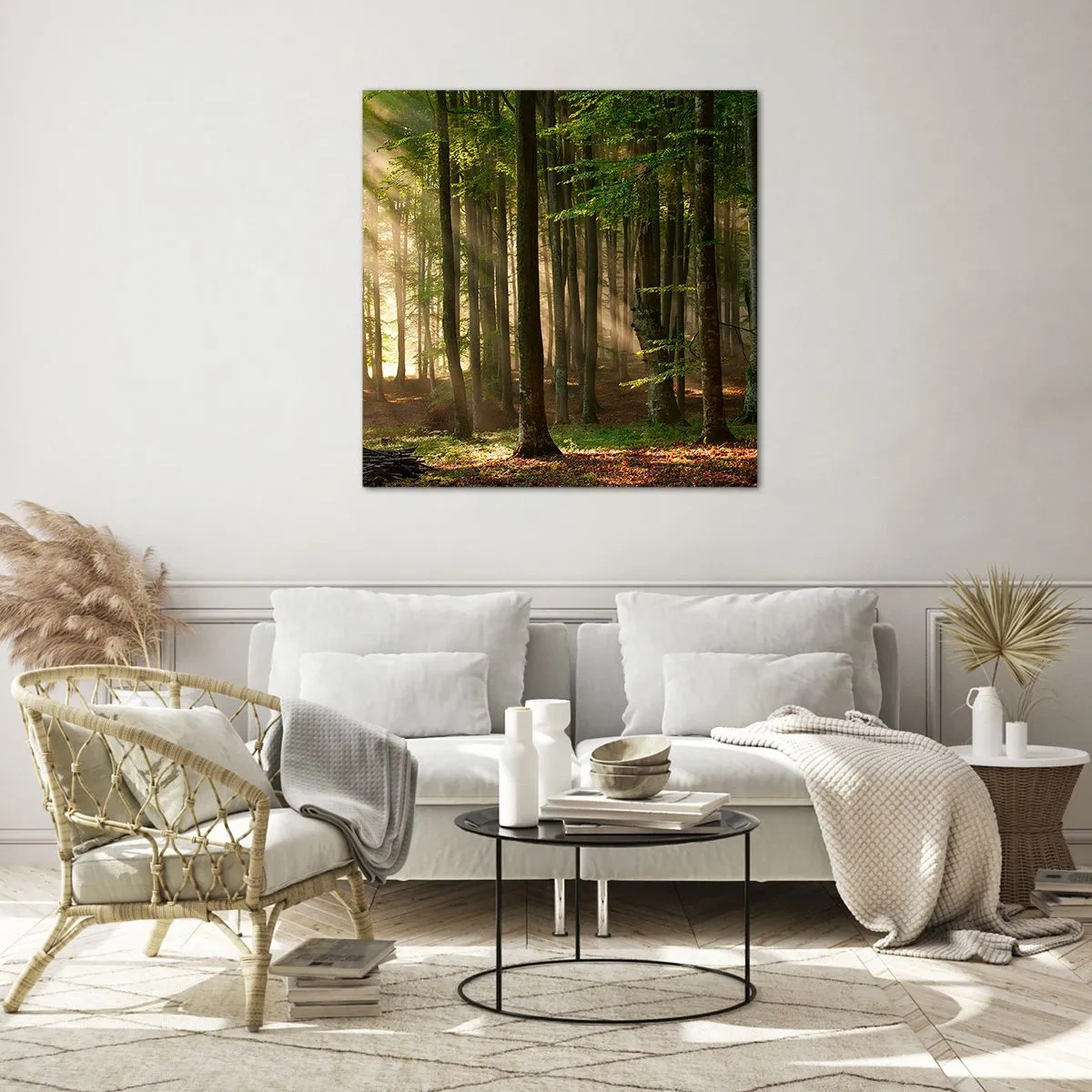 Üveg kép - Ragyogó tavaszi reggelen - 70x70 cm
