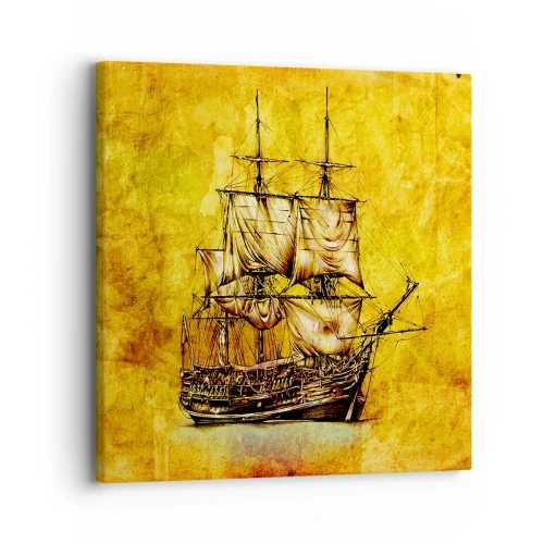 Vászonkép - Irány Tortuga! - 30x30 cm