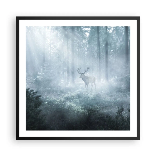 Poszter fehér keretben - Reggeli birtokellenőrzés - 60x60 cm