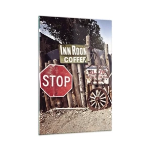 Üveg kép - És megállt az idő - 80x120 cm