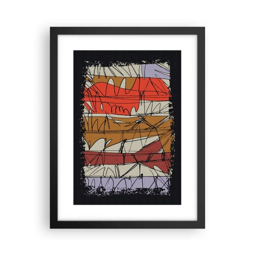 Poszter fehér keretben - Spontán kompozíció - 30x40 cm