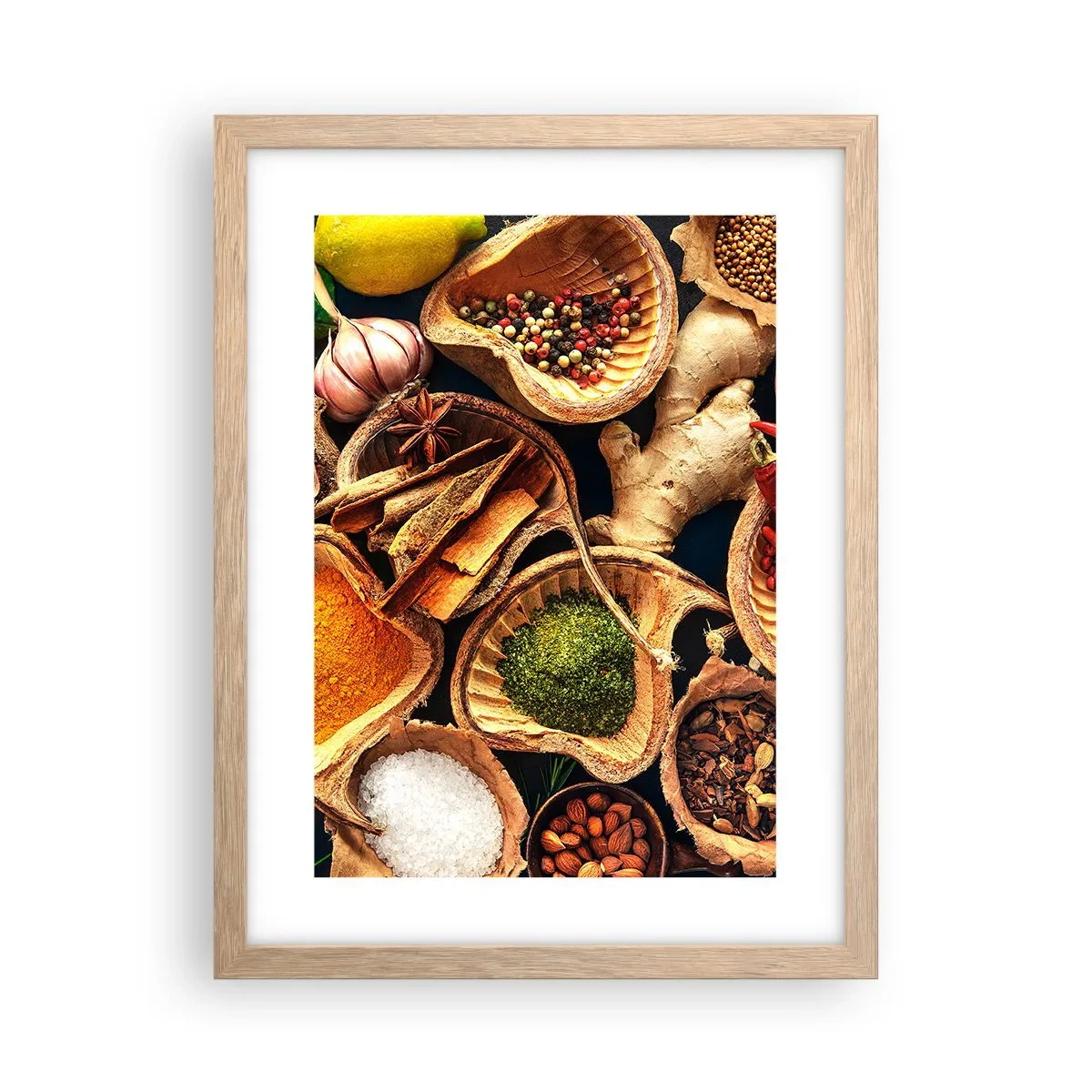 Poszter világos tölgy keretben - Vigyél, amit akarsz - 30x40 cm