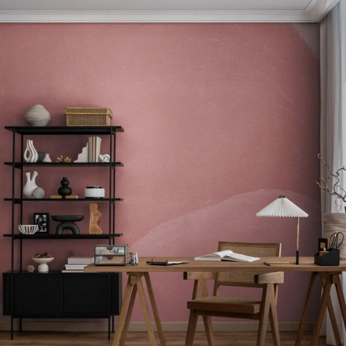 Fotótapéta Premium Canvas - Organikus kompozíció rózsaszínben - Pasztell, Alakzatok, Minimalista - 200x140 cm