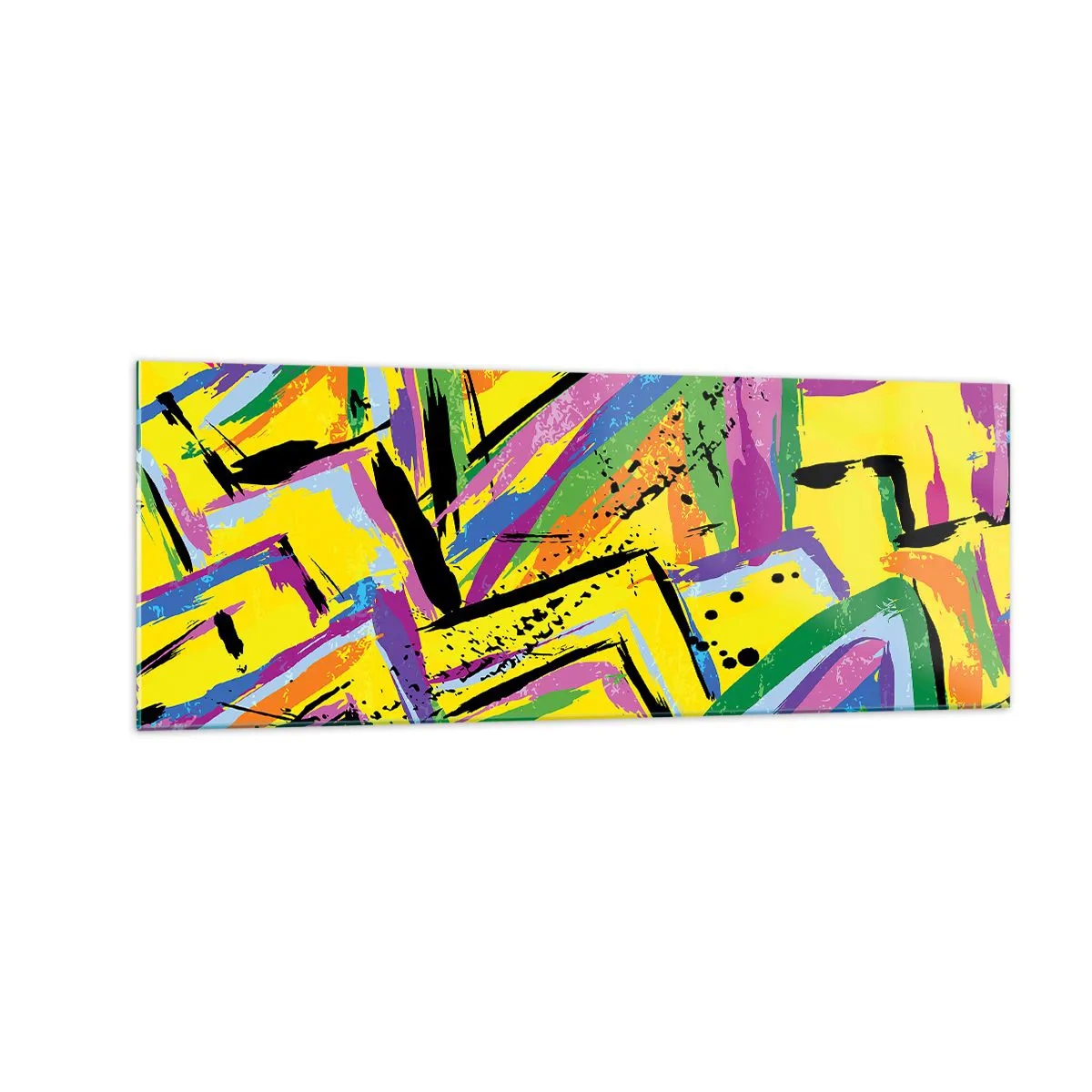 Üveg kép - Az örömében sikít - 140x50 cm