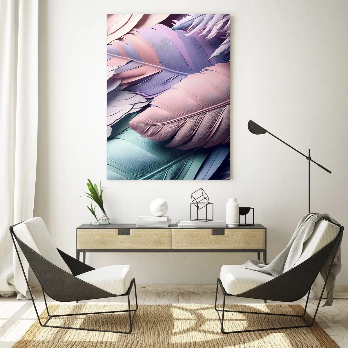 Üveg kép - Madár sikk - 70x100 cm