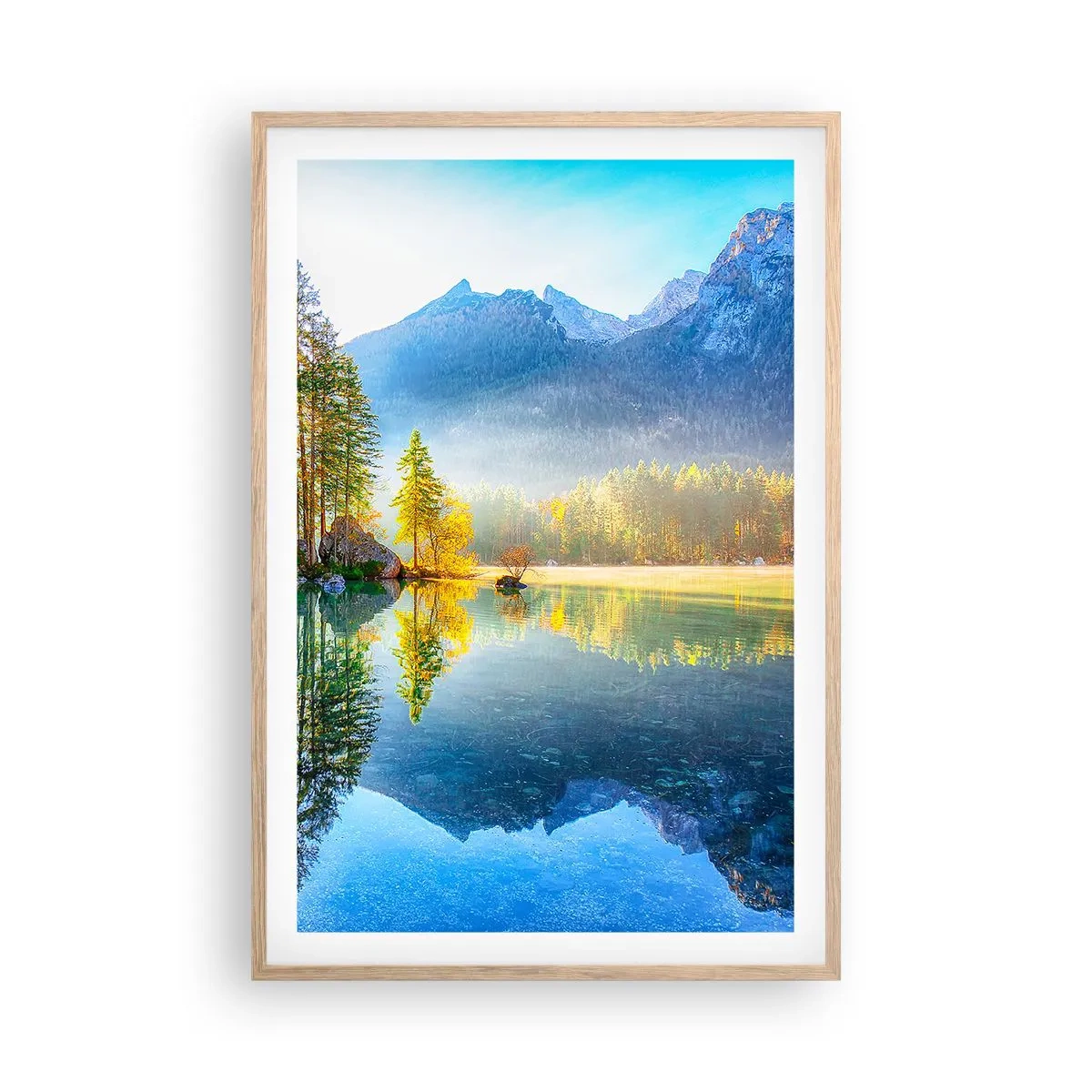 Poszter világos tölgy keretben - Fenség és édesség - 61x91 cm