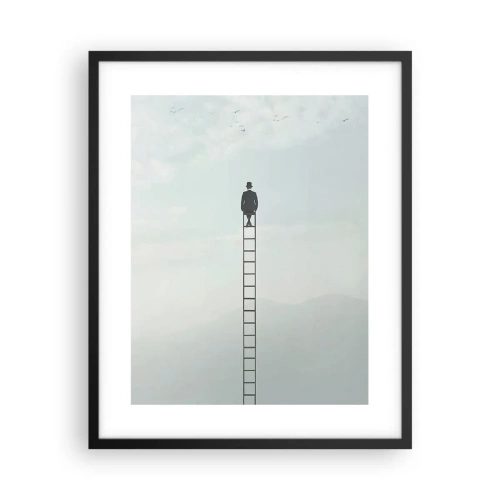 Poszter fehér keretben - Emelkedj feljebb - 40x50 cm